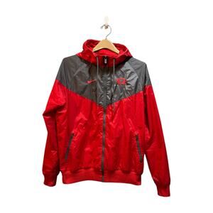 Nike Georgia Bulldogs lightweight full zip hooded windbreaker men’s small